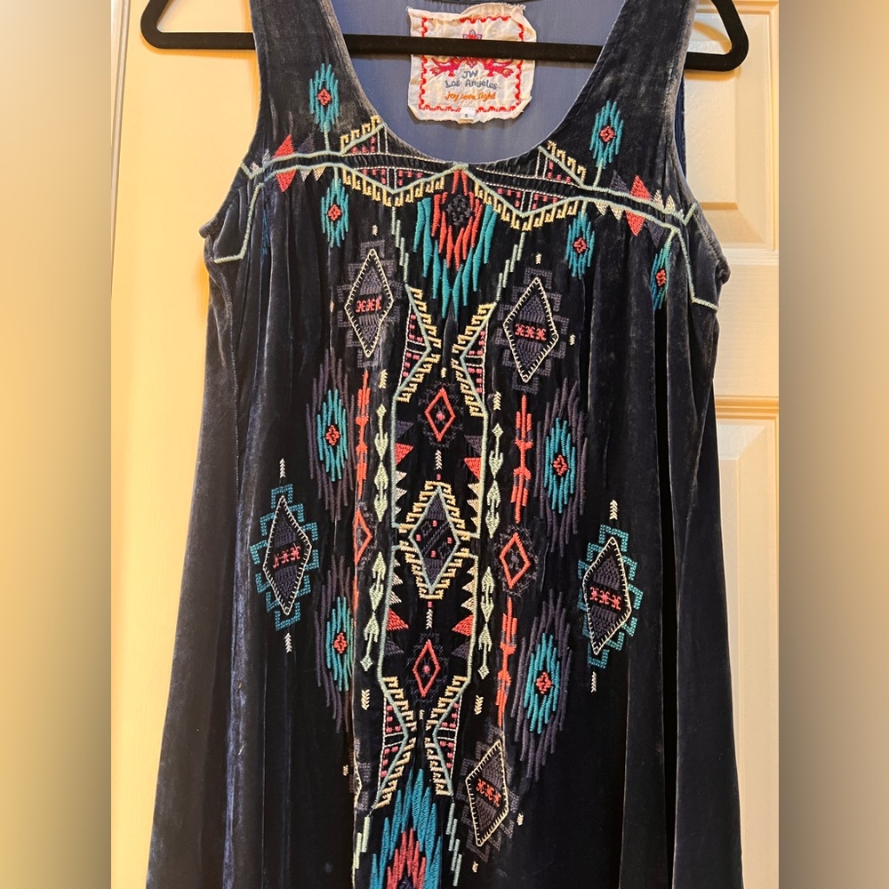 Johnny Was Velvet Dress - Picture 2 of 5